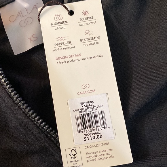 NWT CALIA Women's Golf Perforated Sleeveless Dress - Picture 7 of 7